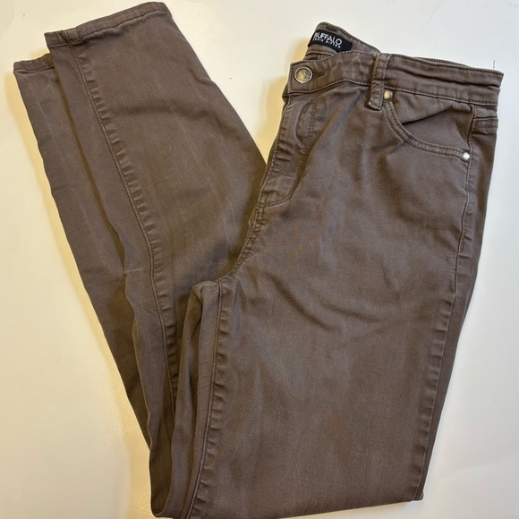 Buffalo David Bitton Brown Skinny High waist cotton blend Jeans women's size 8 - Picture 2 of 11